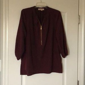 Michael Kors Burgundy Blouse